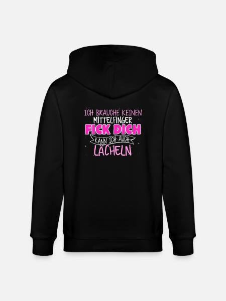 Fick dich lächeln - Stanley/Stella Unisex Bio-Kapuzenjacke CULTIVATOR  - Schwarz