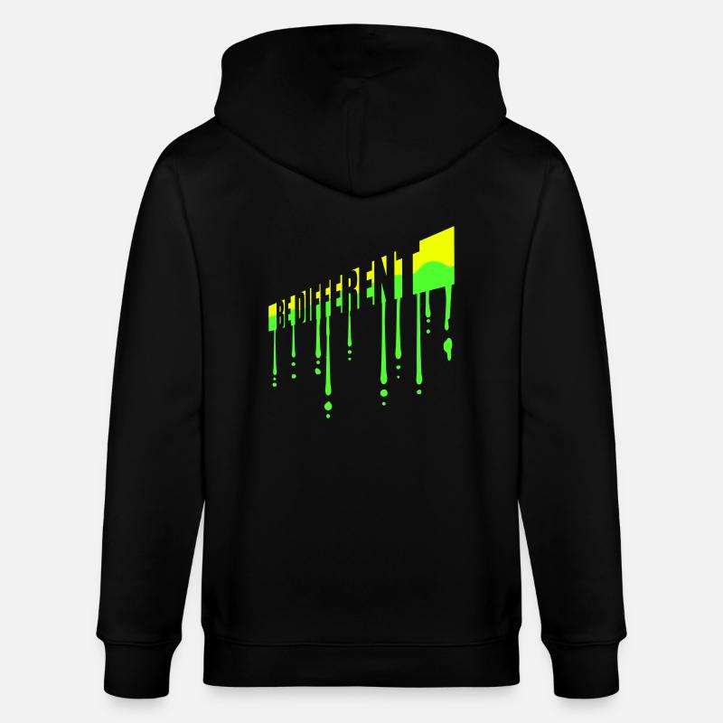 Be different Logo Design - Stanley/Stella Unisex Bio-Kapuzenjacke CULTIVATOR  - Schwarz