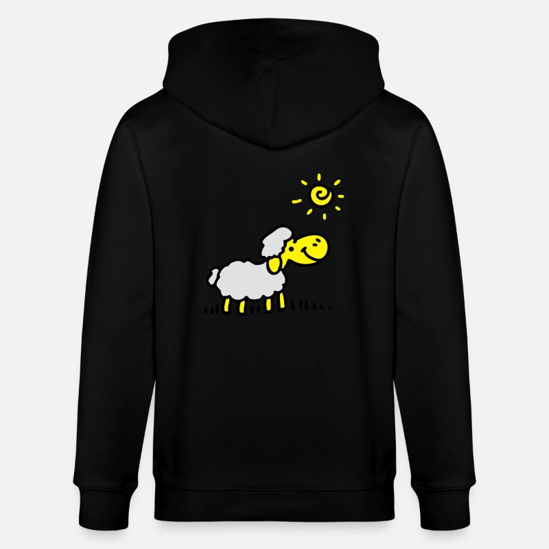 Moutons Sun 3 - Veste à capuche bio CULTIVATOR Stanley/Stella Unisexe - noir