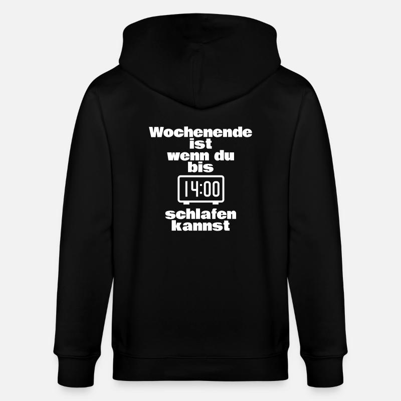 Wochenende - Stanley/Stella Unisex Bio-Kapuzenjacke CULTIVATOR  - Schwarz