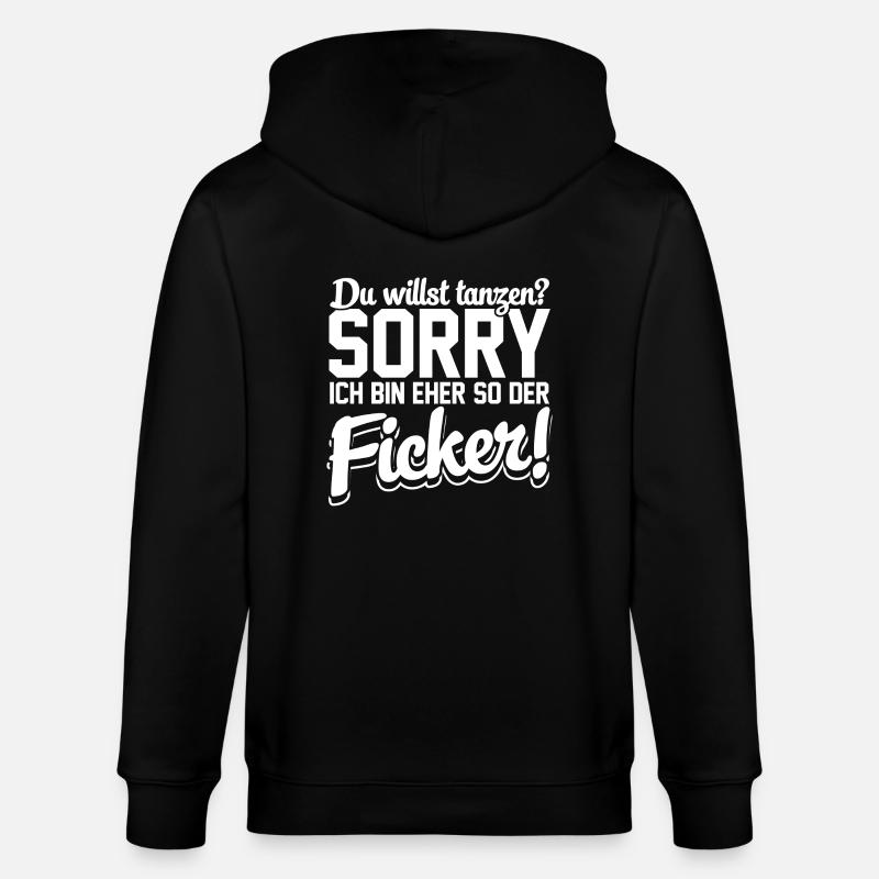 Eher so der der Ficker! - Stanley/Stella Unisex Bio-Kapuzenjacke CULTIVATOR - Schwarz