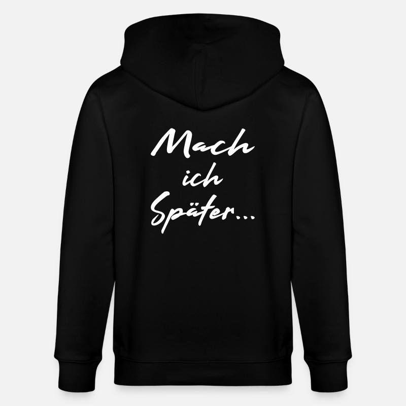 Mach ich später - Vector - Stanley/Stella Unisex Bio-Kapuzenjacke CULTIVATOR  - Schwarz