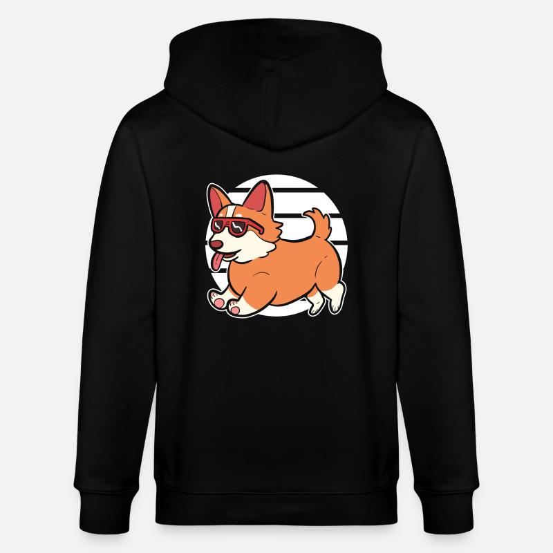 Corgi - Veste à capuche bio CULTIVATOR Stanley/Stella Unisexe - noir