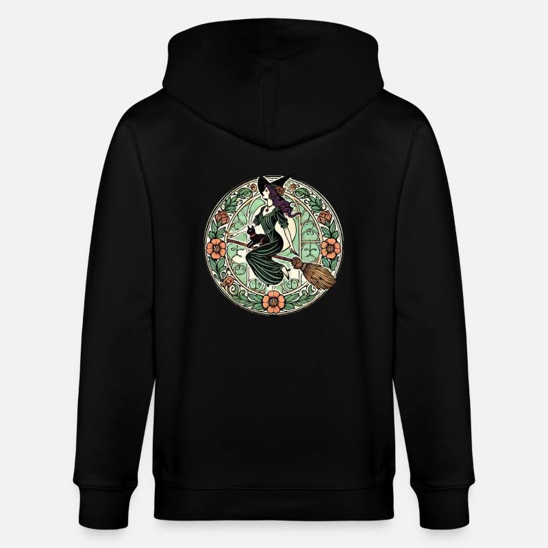 Sorcière d’Halloween - Veste à capuche bio CULTIVATOR Stanley/Stella Unisexe - noir