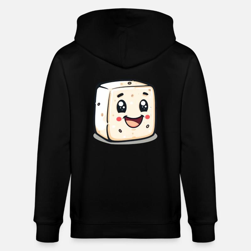 Süßer Marshmallow Comic - Stanley/Stella Unisex Bio-Kapuzenjacke CULTIVATOR  - Schwarz
