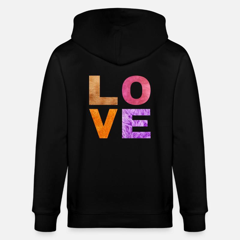 L O V E - Veste à capuche bio CULTIVATOR Stanley/Stella Unisexe - noir