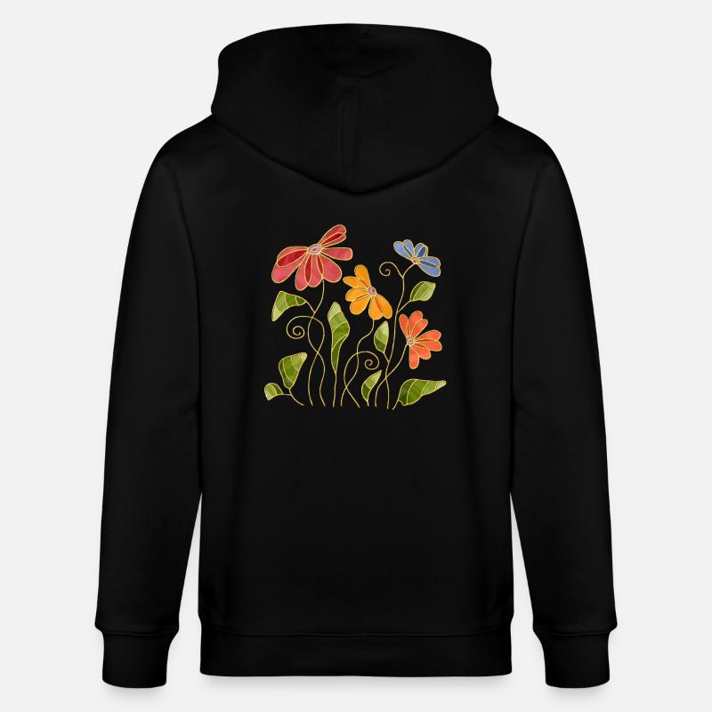 Fleur - Veste à capuche bio CULTIVATOR Stanley/Stella Unisexe - noir