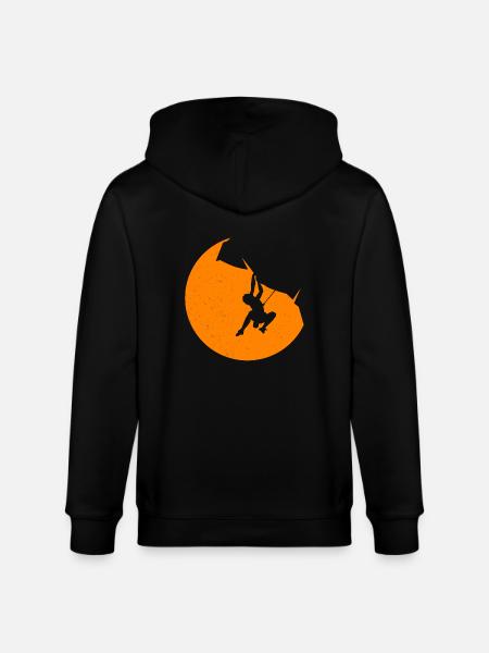 rock climbing - Stanley/Stella CULTIVATOR Unisex Organic Hooded Jacket - black