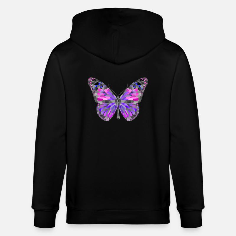 papillon - Veste à capuche bio CULTIVATOR Stanley/Stella Unisexe - noir