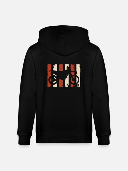 Moto Cross - Stanley/Stella CULTIVATOR  Unisex Organic Hooded Jacket - black