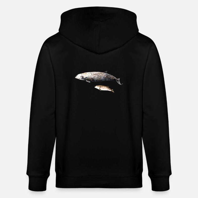 Cuvier-Schnabelwal - Cuvier-Schnabelwal Schnabelwal - Stanley/Stella Unisex Bio-Kapuzenjacke CULTIVATOR  - Schwarz