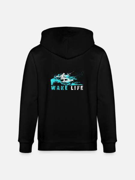 Wakeboarder Geschenk Wakeboard Wasserski - Stanley/Stella Unisex Bio-Kapuzenjacke CULTIVATOR  - Schwarz