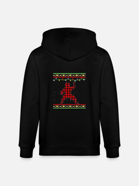 Karaté Noël - Veste à capuche bio CULTIVATOR Stanley/Stella Unisexe - noir