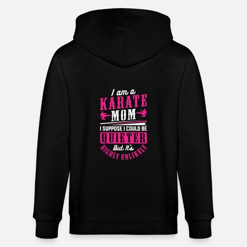 Maman karaté - Veste à capuche bio CULTIVATOR Stanley/Stella Unisexe - noir