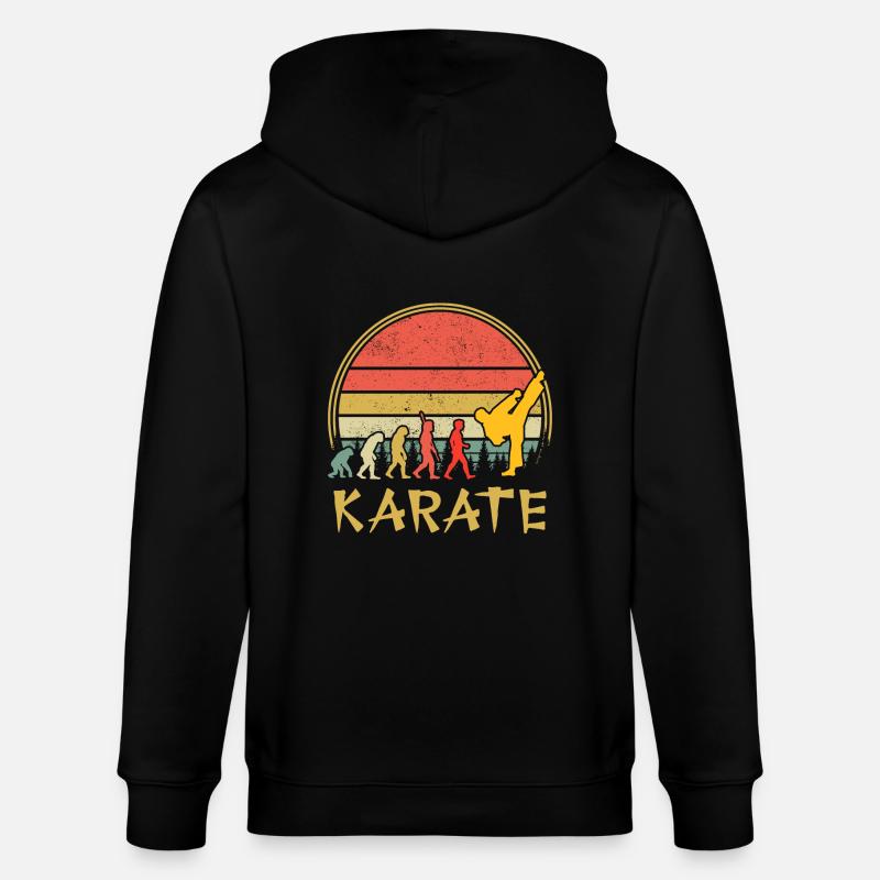 Karaté - Veste à capuche bio CULTIVATOR Stanley/Stella Unisexe - noir