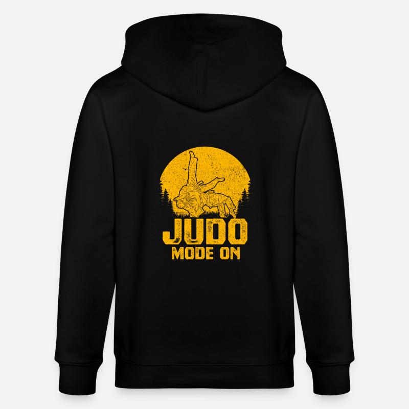 Mode judo activé - Veste à capuche bio CULTIVATOR Stanley/Stella Unisexe - noir