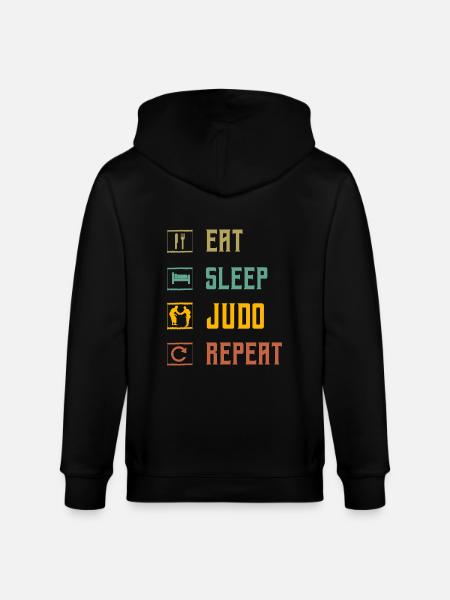 Manger Dormir Judo Répéter - Veste à capuche bio CULTIVATOR Stanley/Stella Unisexe - noir