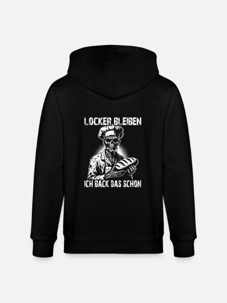Zombie Bäcker gruseliger Bäcker - Stanley/Stella Unisex Bio-Kapuzenjacke CULTIVATOR - Schwarz