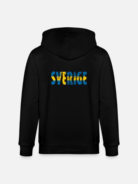 Schweden - Stanley/Stella Unisex Bio-Kapuzenjacke CULTIVATOR  - Schwarz