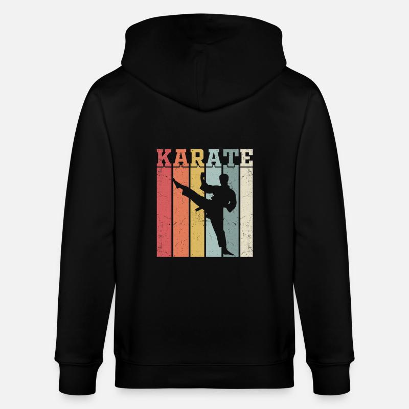 Karaté - Veste à capuche bio CULTIVATOR Stanley/Stella Unisexe - noir