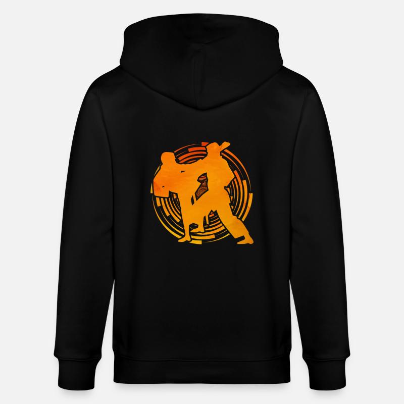 Karaté - Veste à capuche bio CULTIVATOR Stanley/Stella Unisexe - noir