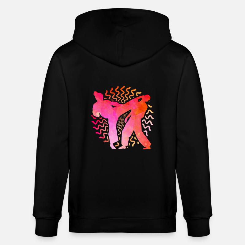 Karaté - Veste à capuche bio CULTIVATOR Stanley/Stella Unisexe - noir