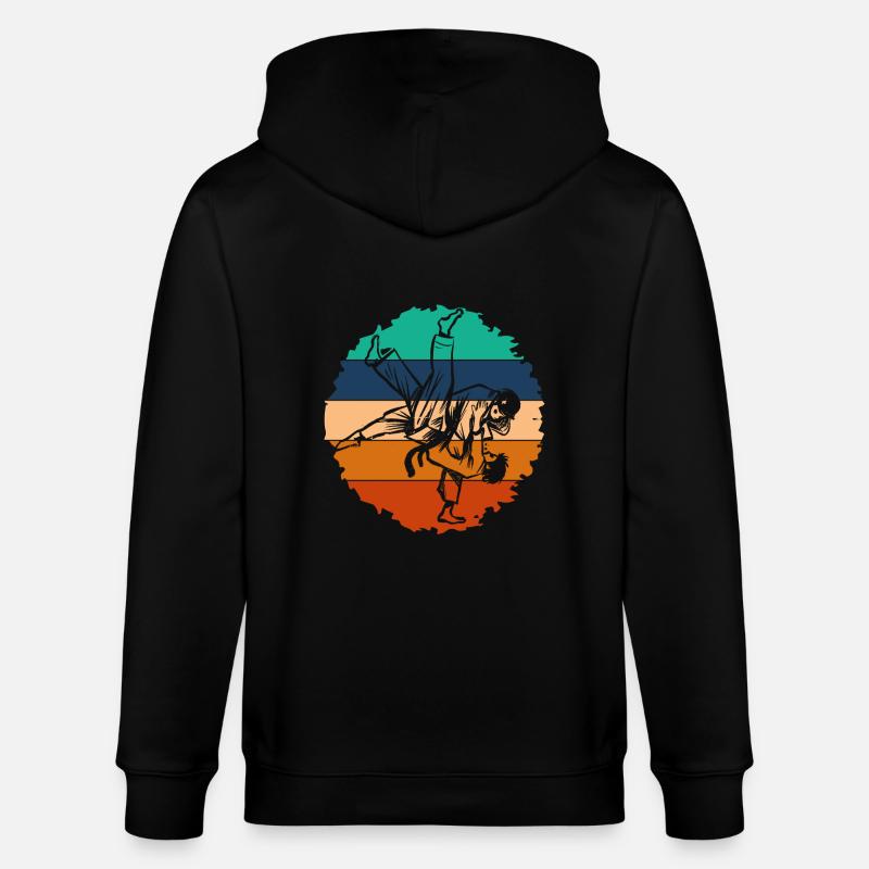 Judo - Veste à capuche bio CULTIVATOR Stanley/Stella Unisexe - noir