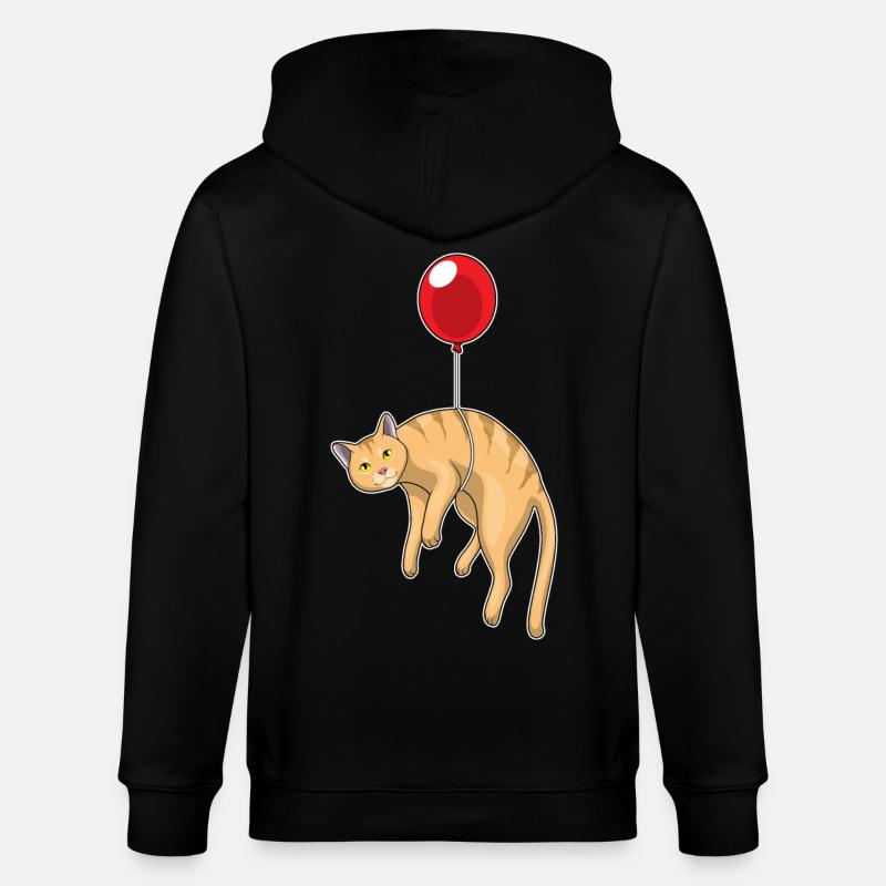Ballon pour chat - Veste à capuche bio CULTIVATOR Stanley/Stella Unisexe - noir