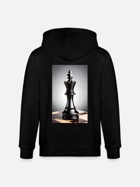 Échecs | Pièce d’échecs | Joueur d’échecs - Veste à capuche bio CULTIVATOR Stanley/Stella Unisexe - noir