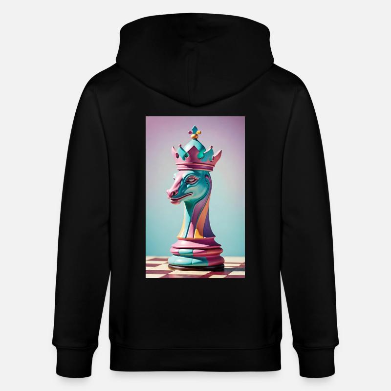 Chess | Chess piece | Chess player - Stanley/Stella CULTIVATOR  Unisex Organic Hooded Jacket - black