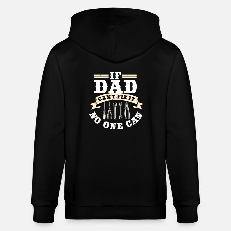 Do-it-yourselfer gift craftsman dad - Stanley/Stella CULTIVATOR  Unisex Organic Hooded Jacket - black