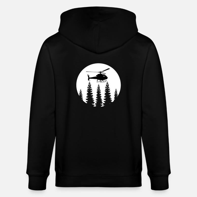 hélicoptère - Veste à capuche bio CULTIVATOR Stanley/Stella Unisexe - noir