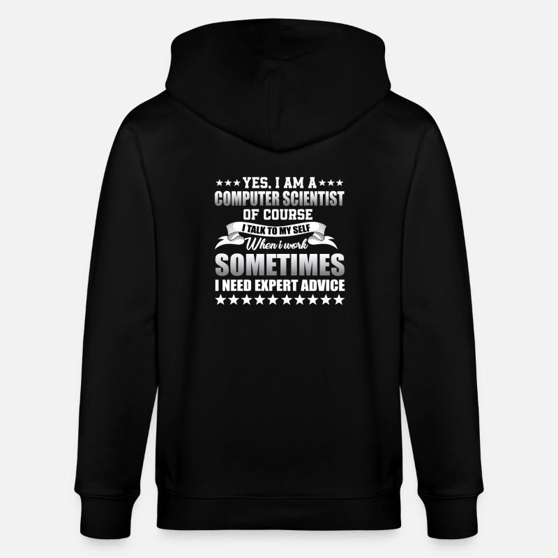 Informatiker - Stanley/Stella Unisex Bio-Kapuzenjacke CULTIVATOR  - Schwarz