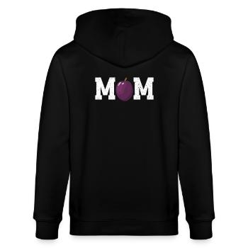 Mama Pflaume - Stanley/Stella Unisex Bio-Kapuzenjacke CULTIVATOR  - Schwarz - Hinten - Anna (173cm)