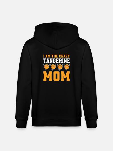 Crazy Tangerine Mama - Stanley/Stella CULTIVATOR  Unisex Organic Hooded Jacket - black