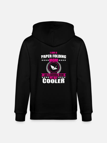 Origami Butterfly Mama - Stanley/Stella CULTIVATOR Unisex Organic Hooded Jacket - black