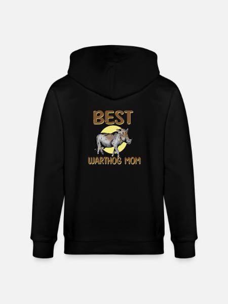 Best Warthog Mama - Stanley/Stella CULTIVATOR Unisex Organic Hooded Jacket - black