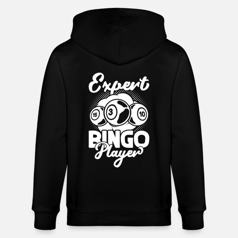 Bingo Player Expert Player Bingo - Stanley/Stella Unisex Bio-Kapuzenjacke CULTIVATOR  - Schwarz