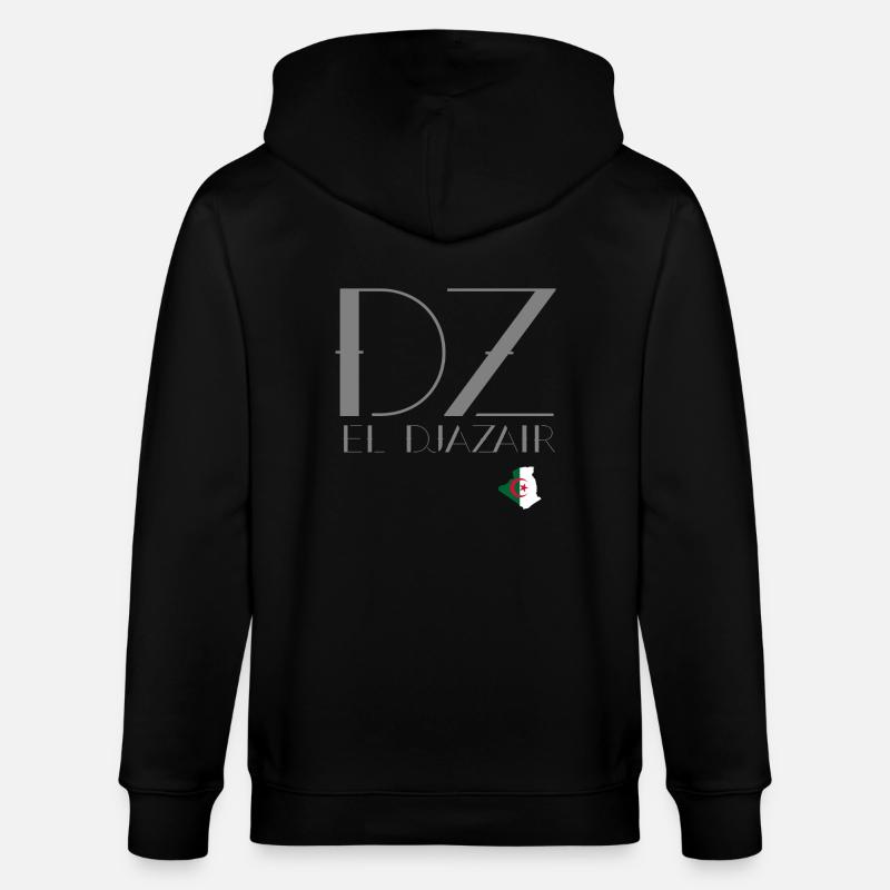 DZ EL Djazair gris - Veste à capuche bio CULTIVATOR Stanley/Stella Unisexe - noir