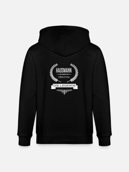 Hausmann - Stanley/Stella Unisex Bio-Kapuzenjacke CULTIVATOR  - Schwarz