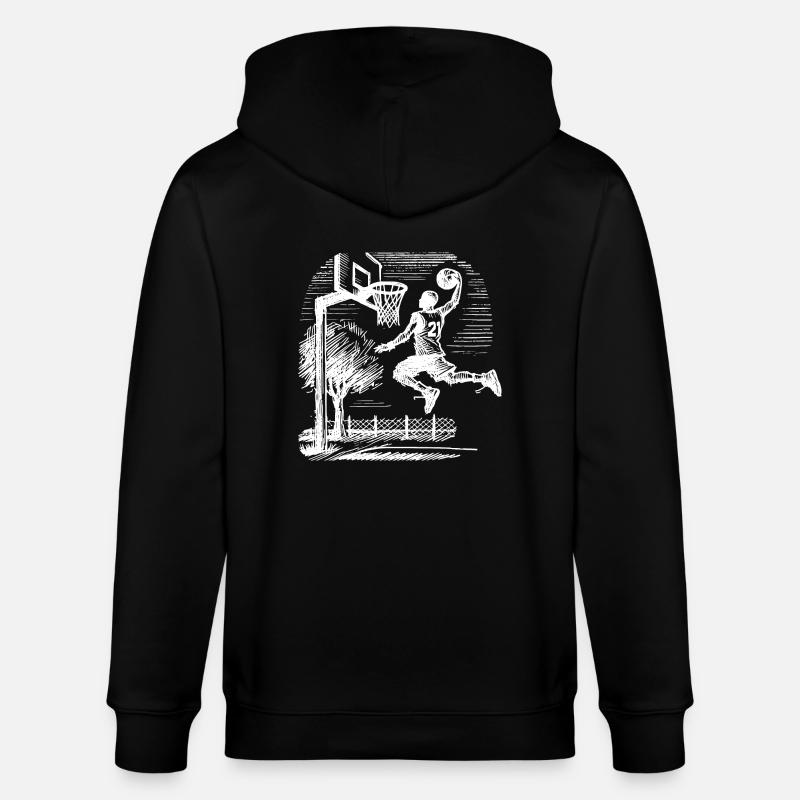 Dunk de basketteur - Veste à capuche bio CULTIVATOR Stanley/Stella Unisexe - noir