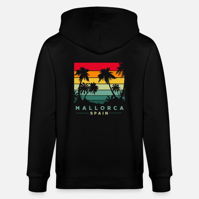 Spanisch Malle Mallorca - Stanley/Stella Unisex Bio-Kapuzenjacke CULTIVATOR - Schwarz
