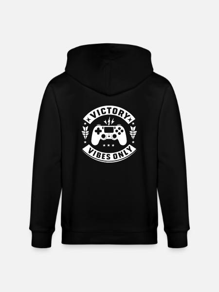 Victory Vibes Only - Stanley/Stella CULTIVATOR Unisex Organic Hooded Jacket - black