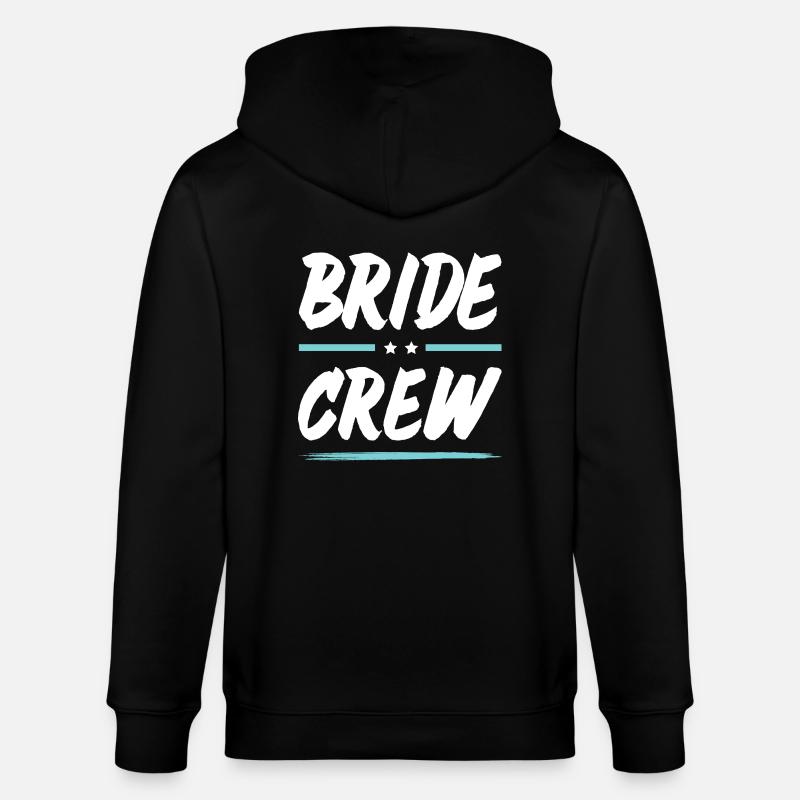 Bride Crew - Stanley/Stella Unisex Bio-Kapuzenjacke CULTIVATOR  - Schwarz