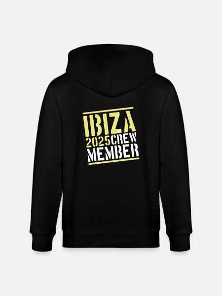 Ibiza 2025 Crew - Stanley/Stella CULTIVATOR Unisex Organic Hooded Jacket - black