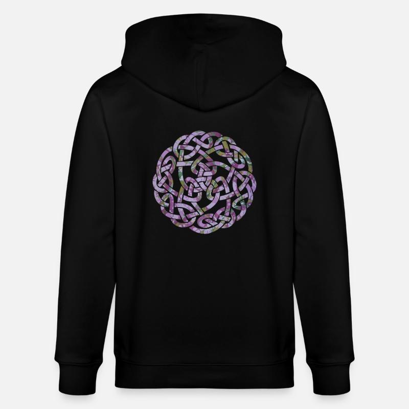 noeud celtique 5 e 230 - Veste à capuche bio CULTIVATOR Stanley/Stella Unisexe - noir