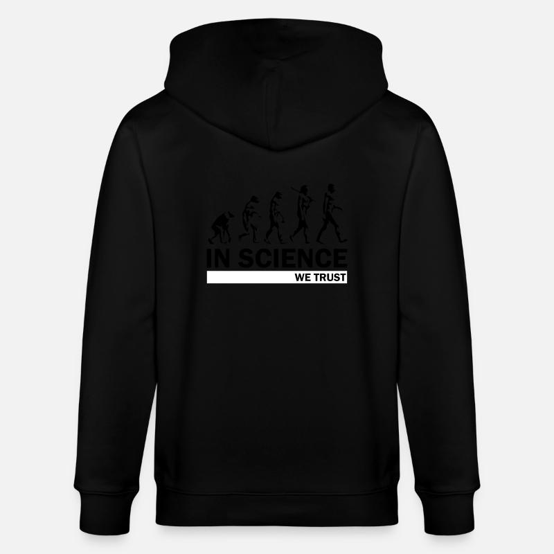 Science Evolution - Stanley/Stella CULTIVATOR  Unisex Organic Hooded Jacket - black