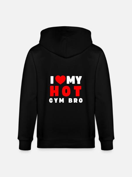 Gym Buddy Fitness Workout Funny Gym Sayings - Stanley/Stella CULTIVATOR  Unisex Organic Hooded Jacket - black
