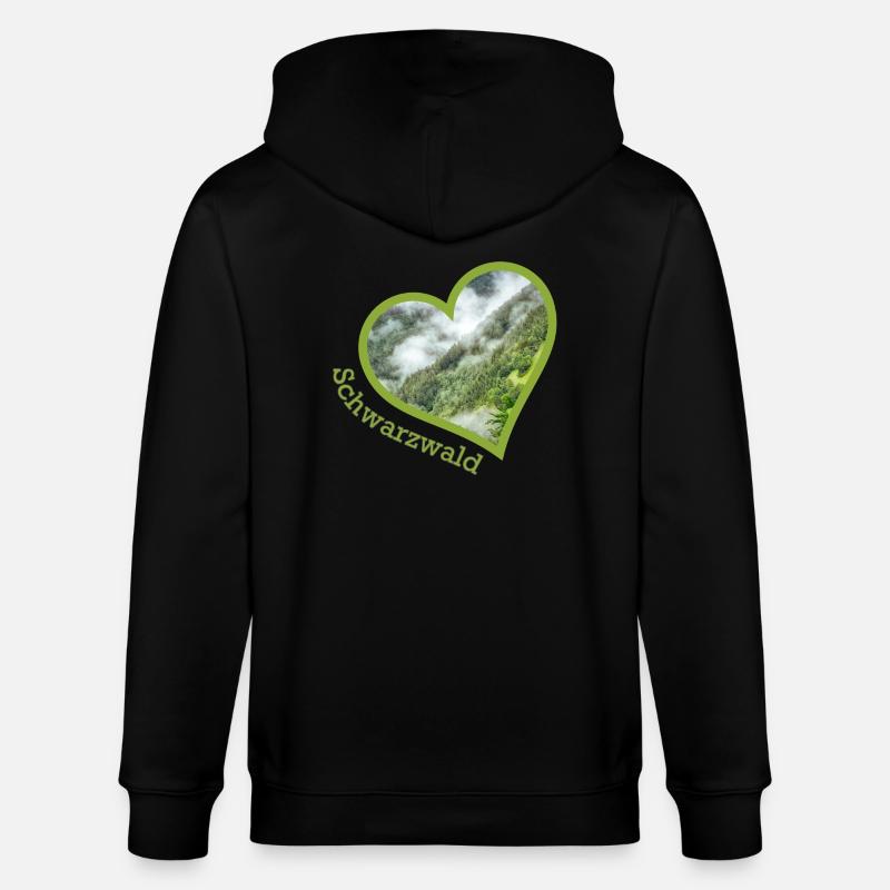 schwarzwald - Stanley/Stella Unisex Bio-Kapuzenjacke CULTIVATOR  - Schwarz