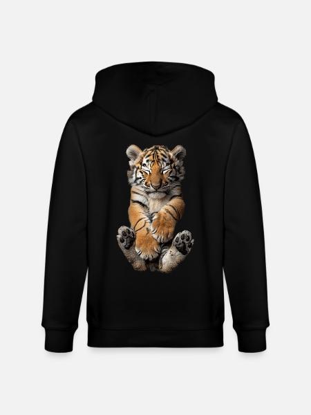Tiger - Stanley/Stella Unisex Bio-Kapuzenjacke CULTIVATOR - Schwarz